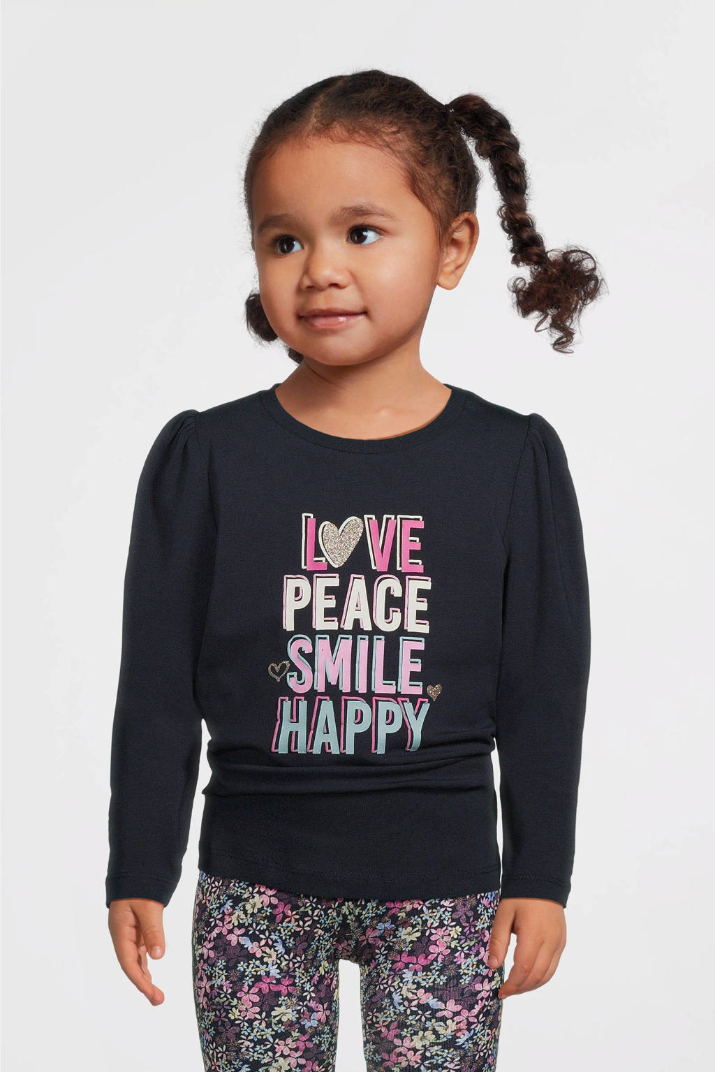NAME IT longsleeve NMFNEMMY met printopdruk donkerblauw