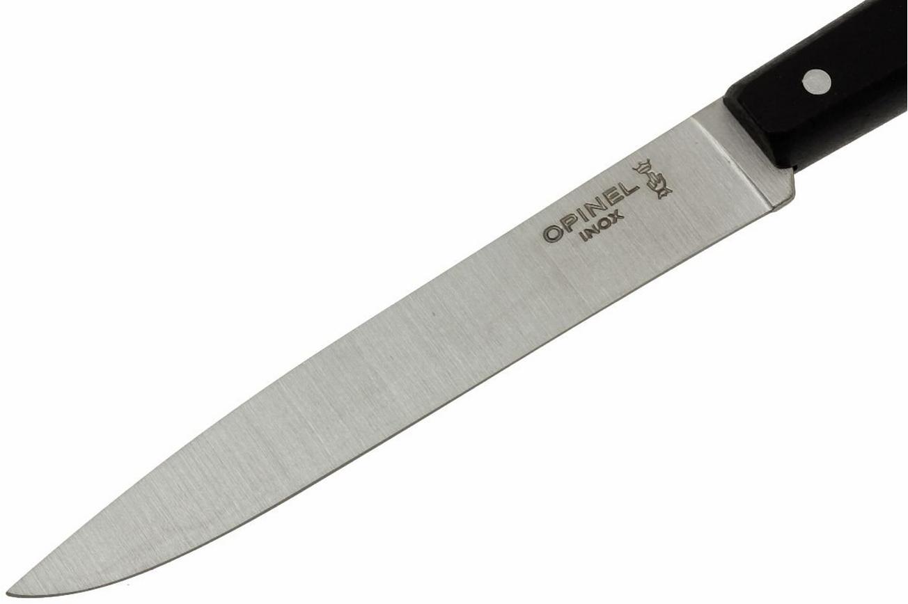 Opinel tafelmes Bon Appétit, N°125, zwart
