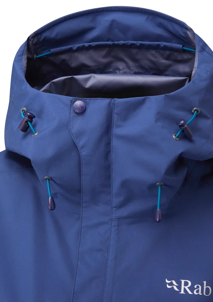 Rab Downpour Eco Jacket Wmns Nightfall Blue