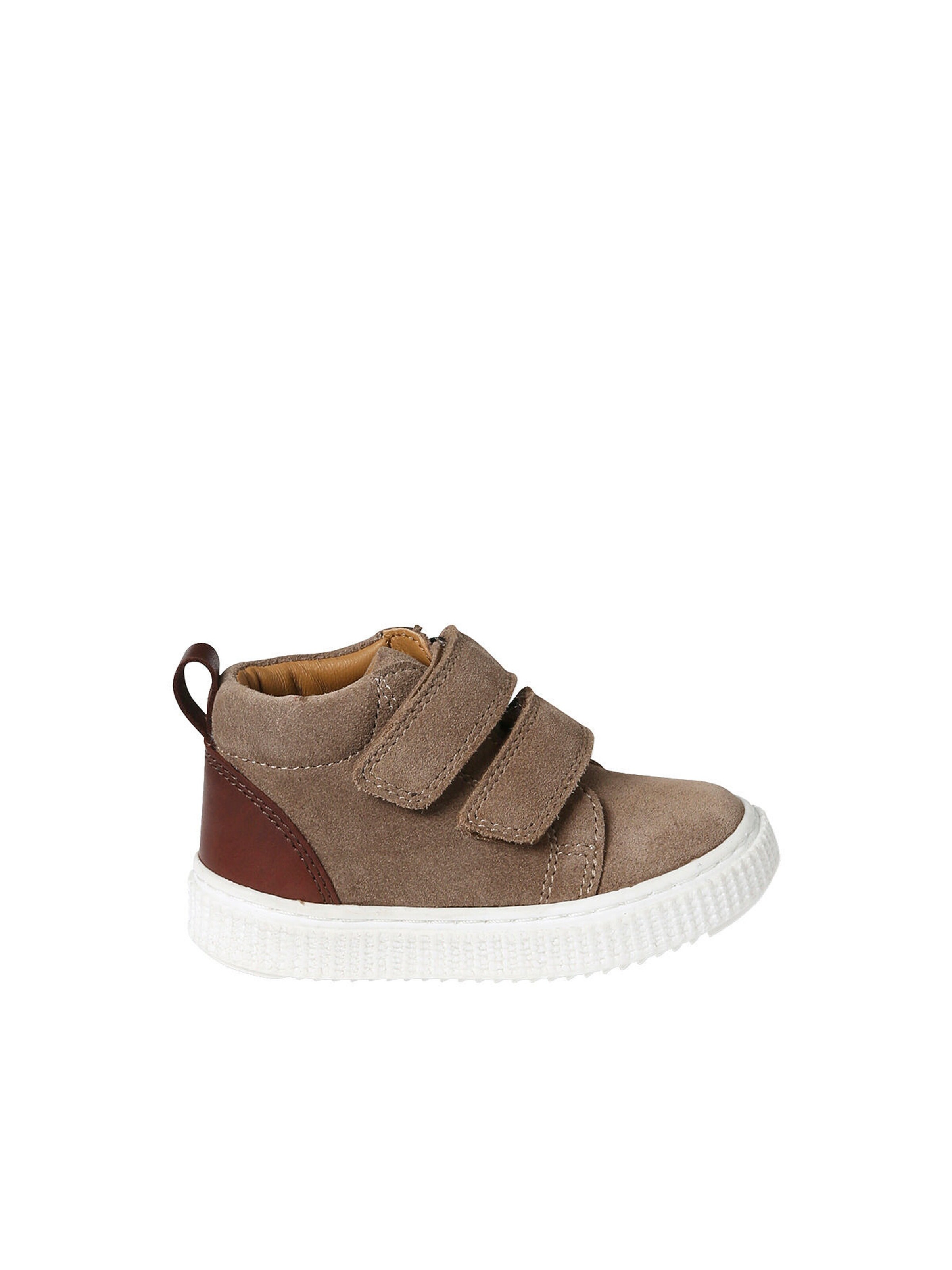 Vertbaudet Jungen Baby Boots, Klettverschluss graubeige