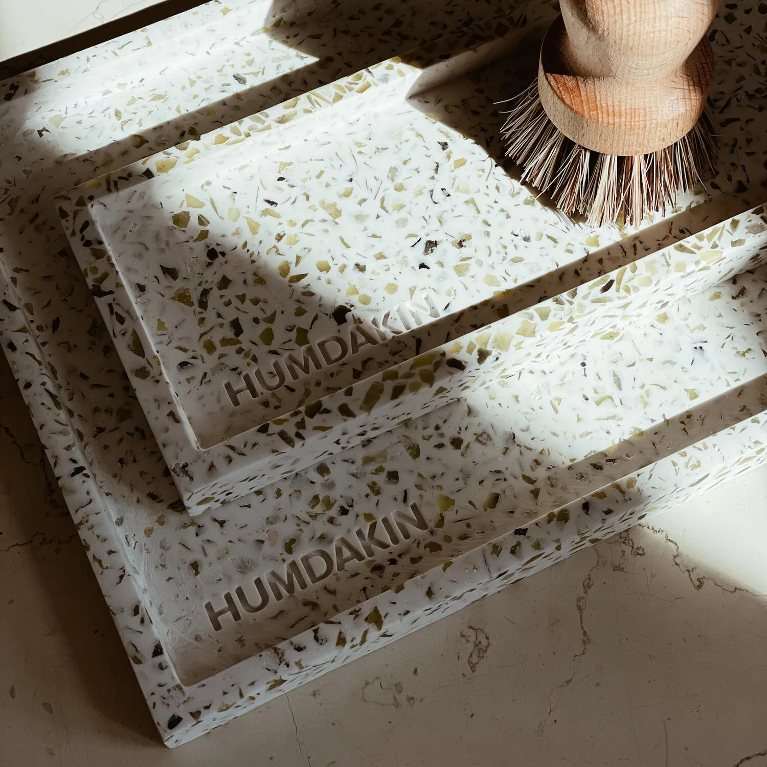 Humdakin  Terrazzo bakke, Natural - 10x25 cm.