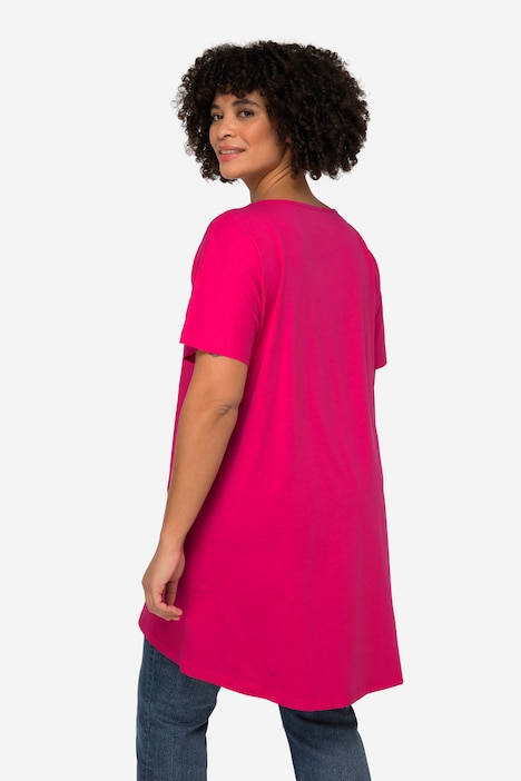 T-Shirt, oversized, Smiley, Rundhals, Halbarm