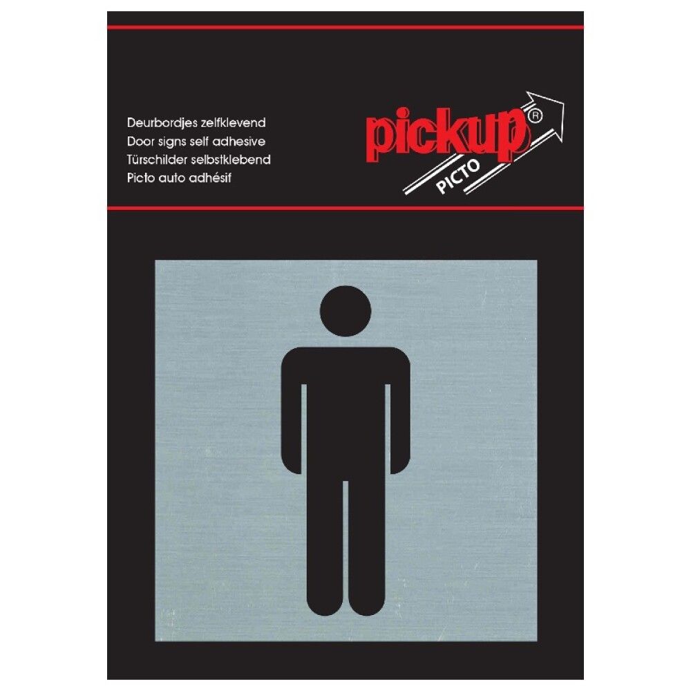 SKILT PICKUP HERRER 80X80MM