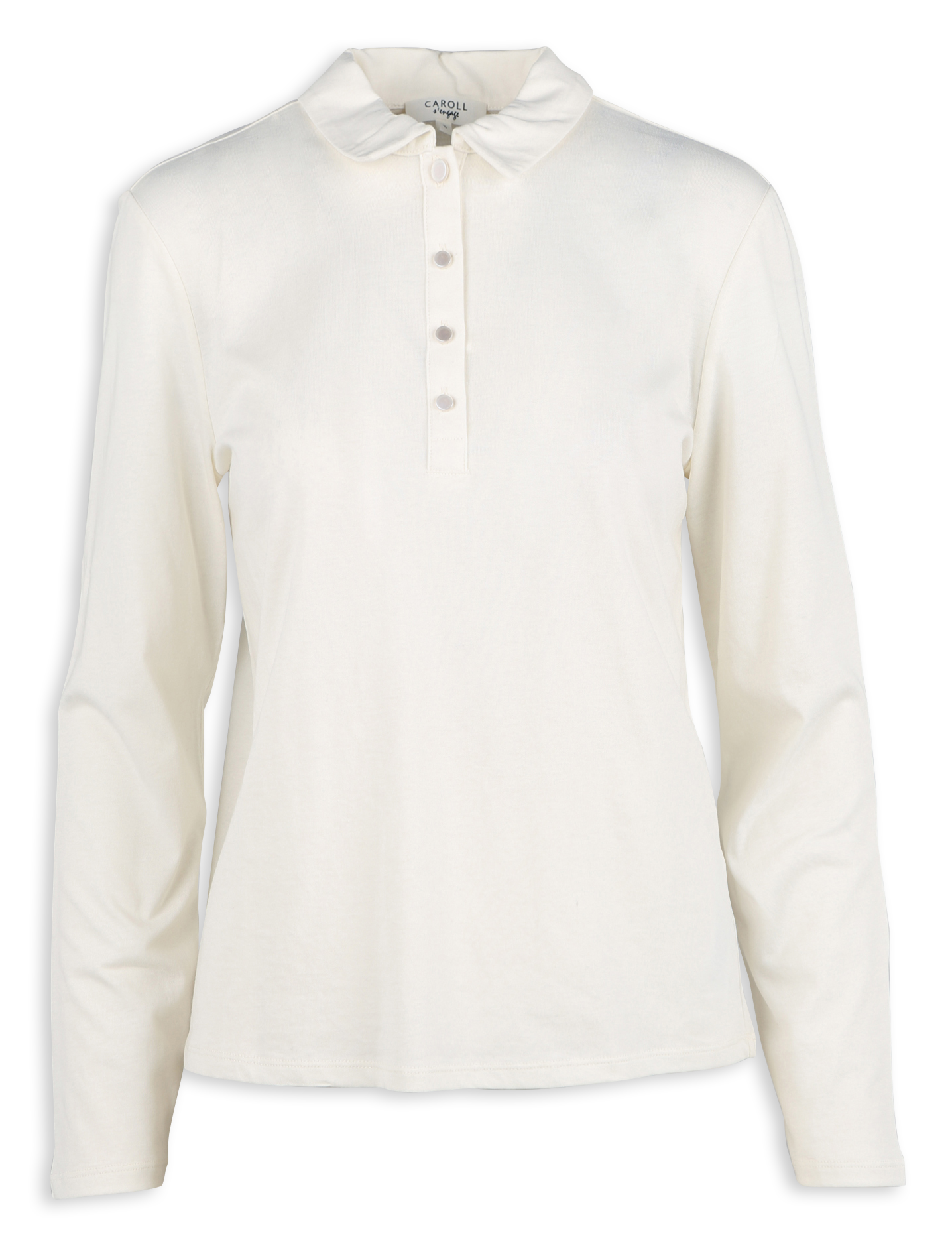 TIRUS - Tee-shirt col polo en coton| Blanc