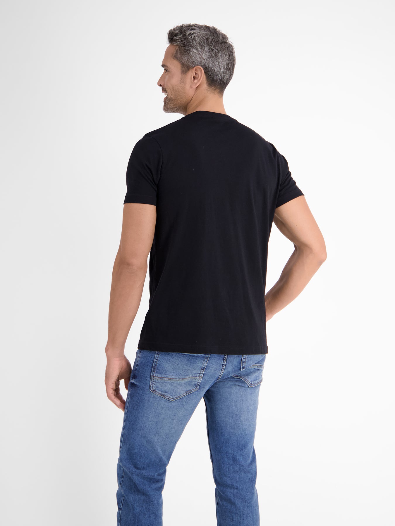 Doppelpack T-Shirt für Herren, Rundhals in Premium Baumwollqualität