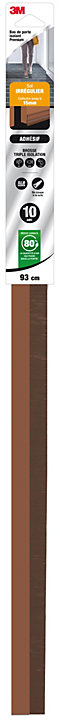 Bas de porte alu sol irrégulier adhésif Premium marron 93 cm 3M