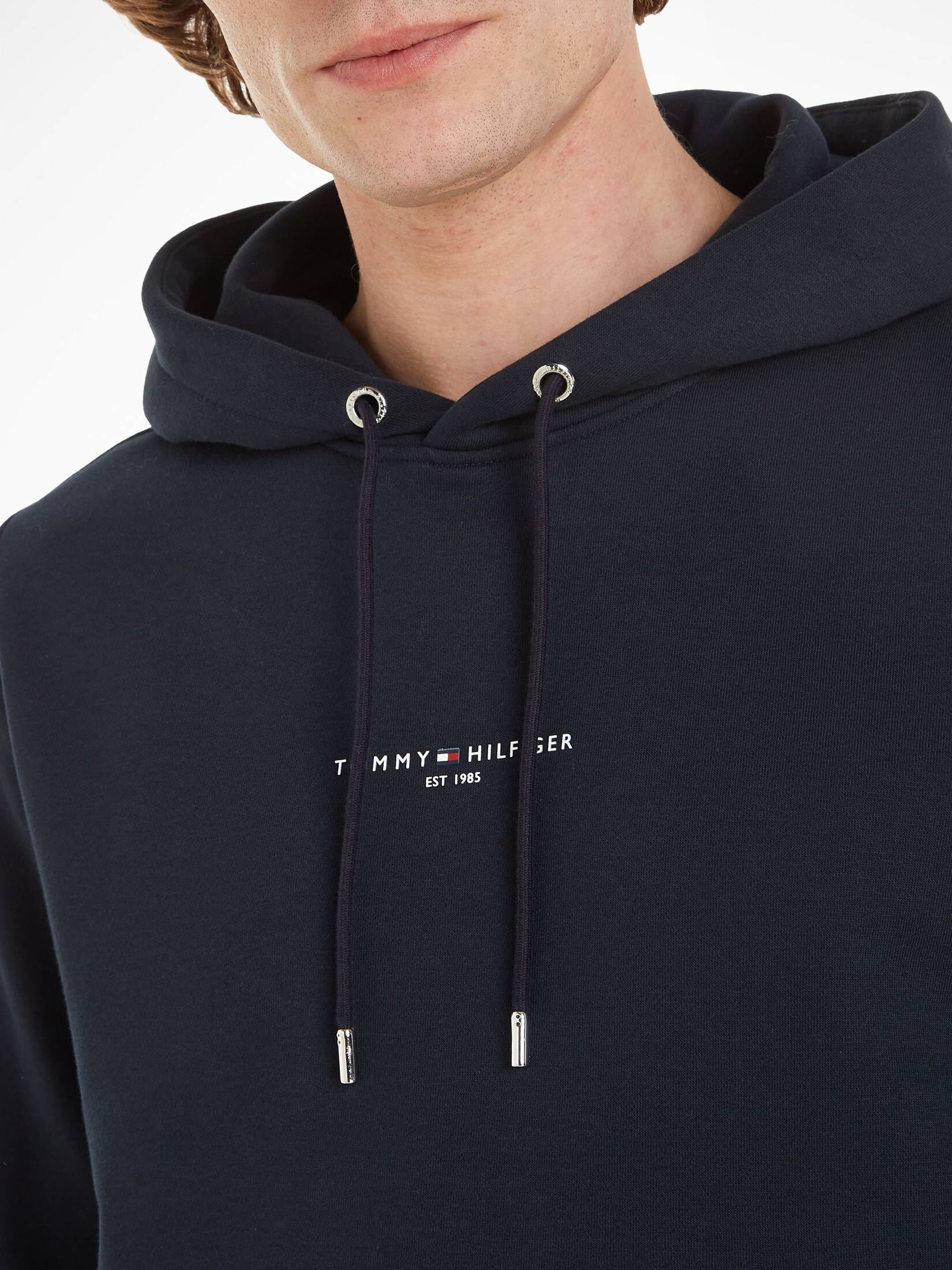 Tommy Hilfiger| Herren Hoodie LOGO mit Bio-Baumwolle Regular Fit