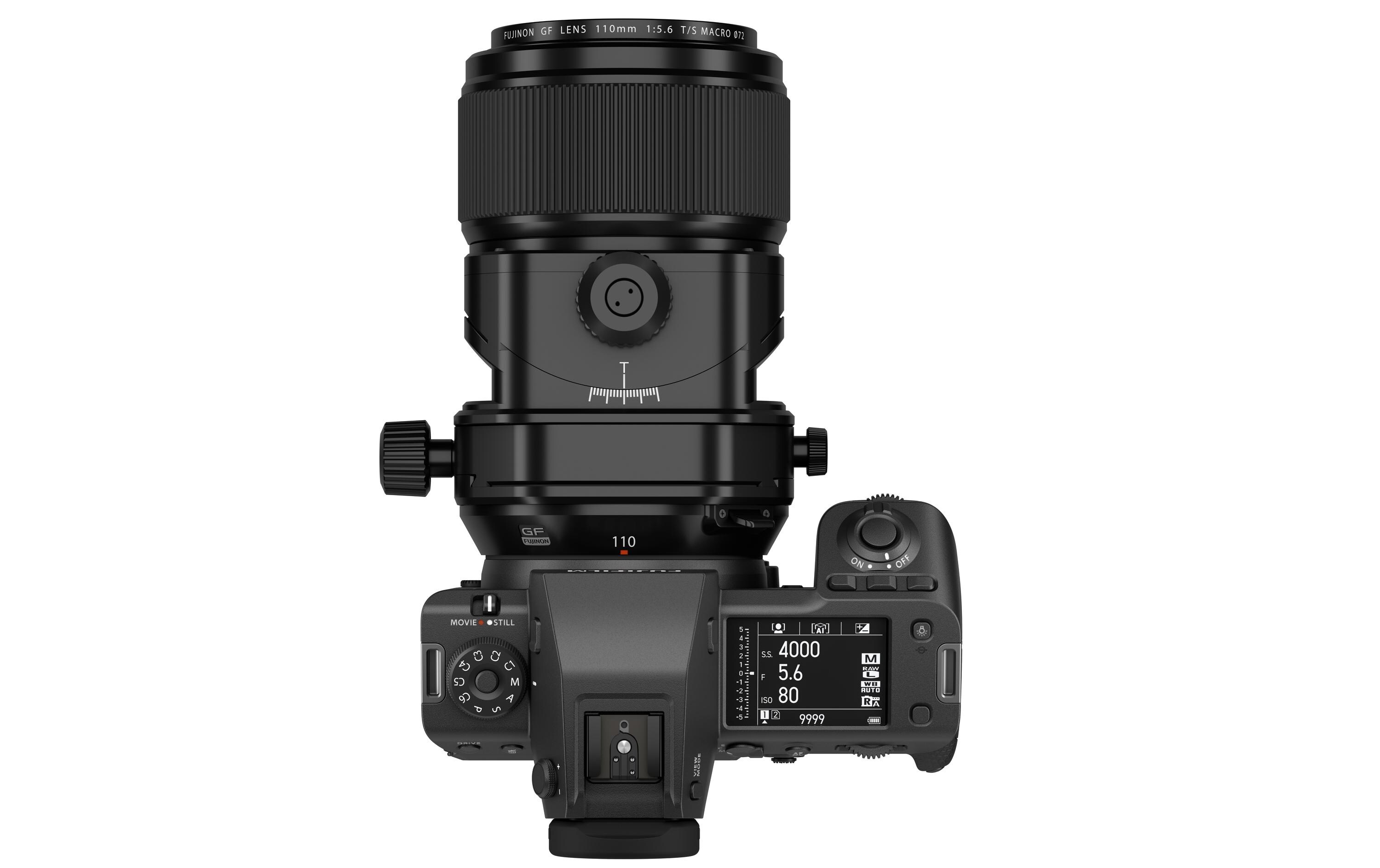 Festbrennweite FUJINON GF 110mm F5.6 T/S Macro – G-Mount<br>Mittleres Tele-Objektiv mit einer Brennweite von 110 mm (äquivalent zu 87 mm KB)