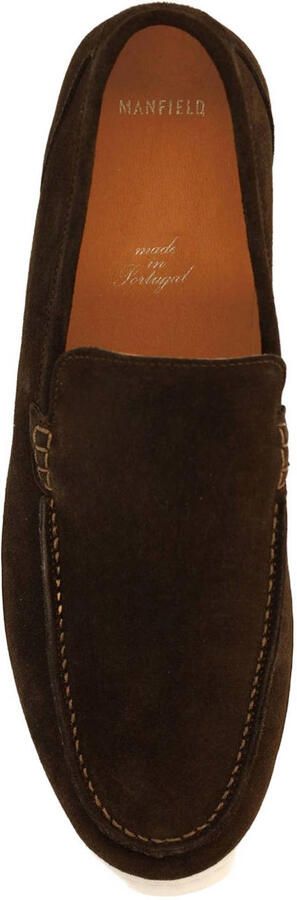 Manfield Heren Bruine suède loafers