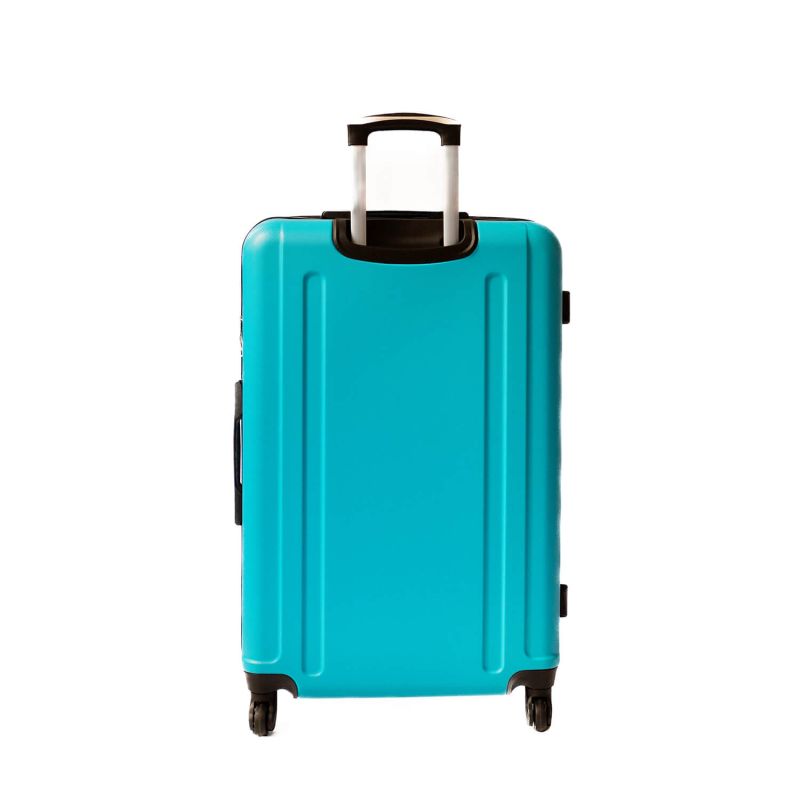 Lot de 3 valises rigides FG671 Extensibles 55, 65 et 75 cm Turquoise