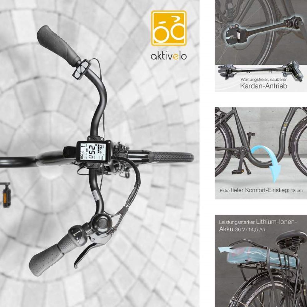 aktivelo Alu-Elektro Tiefeinsteiger-Rad »Kardan«