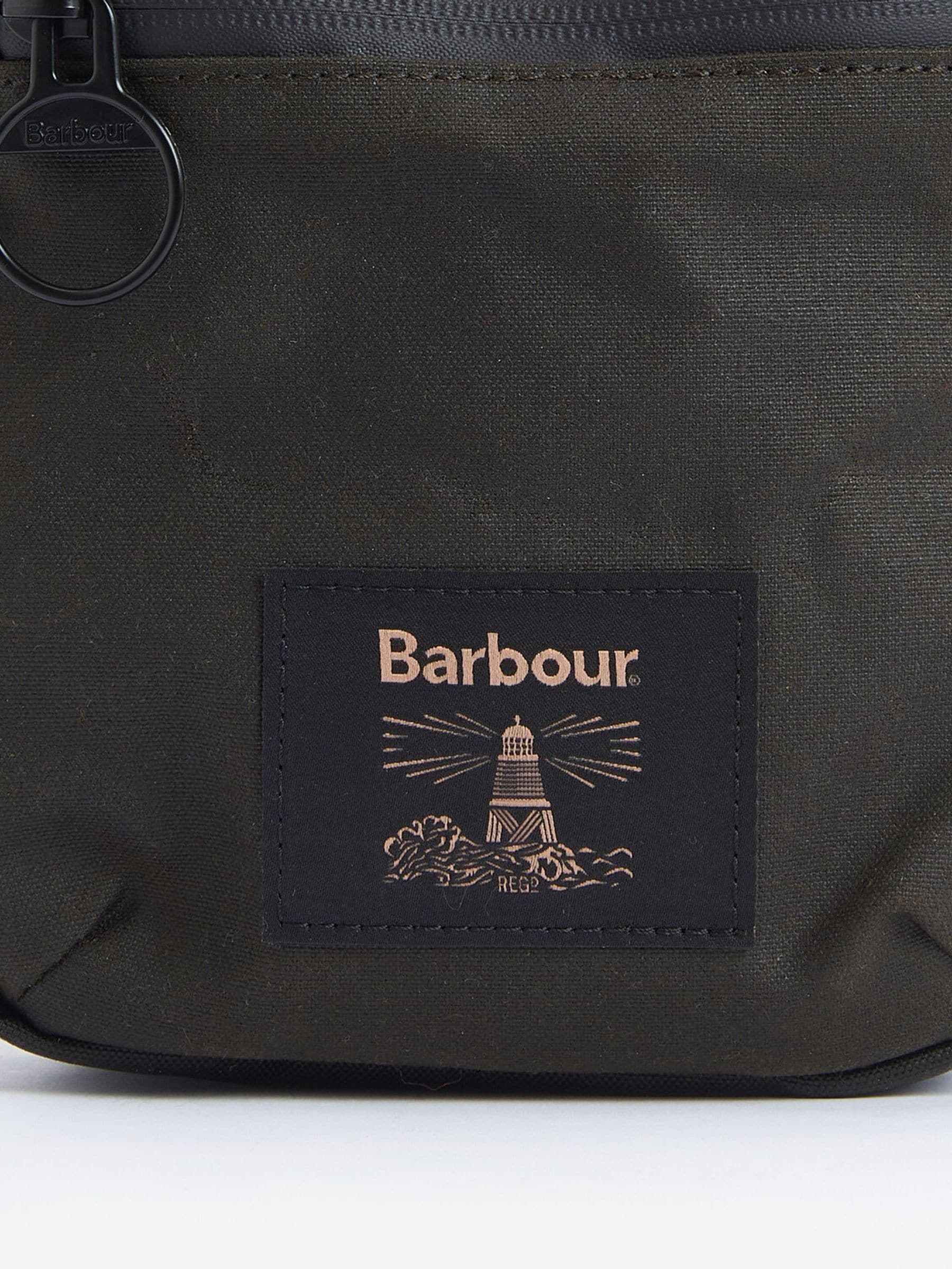 Groen - Barbour® Field gewaxte schoudertas