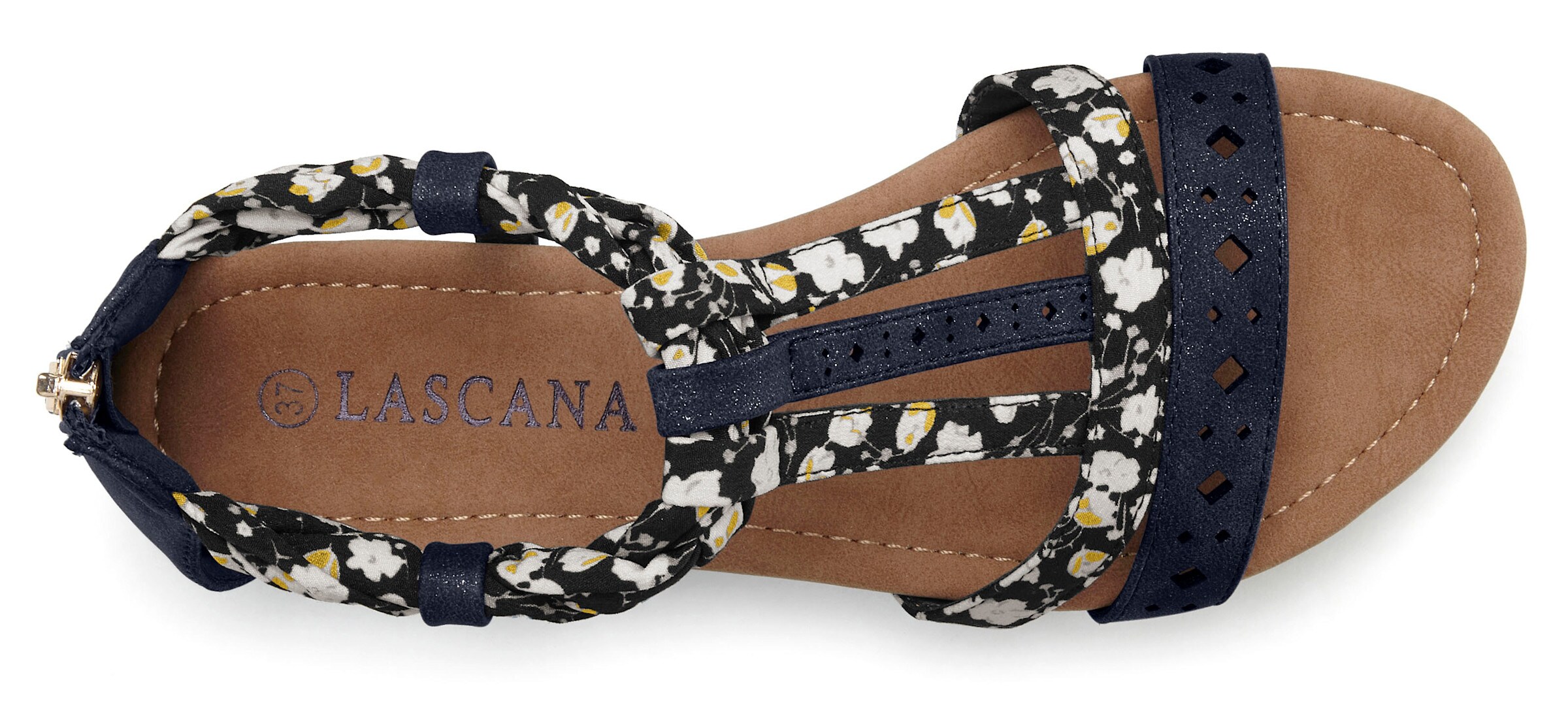 LASCANA Sandale in schwarz