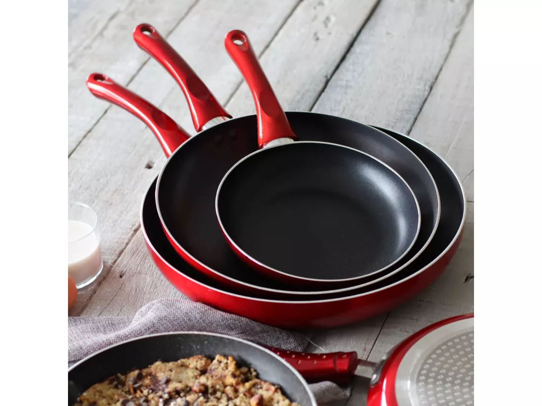 Menastyl - Poele Cerise 24cm En Aluminium Compatible Induction