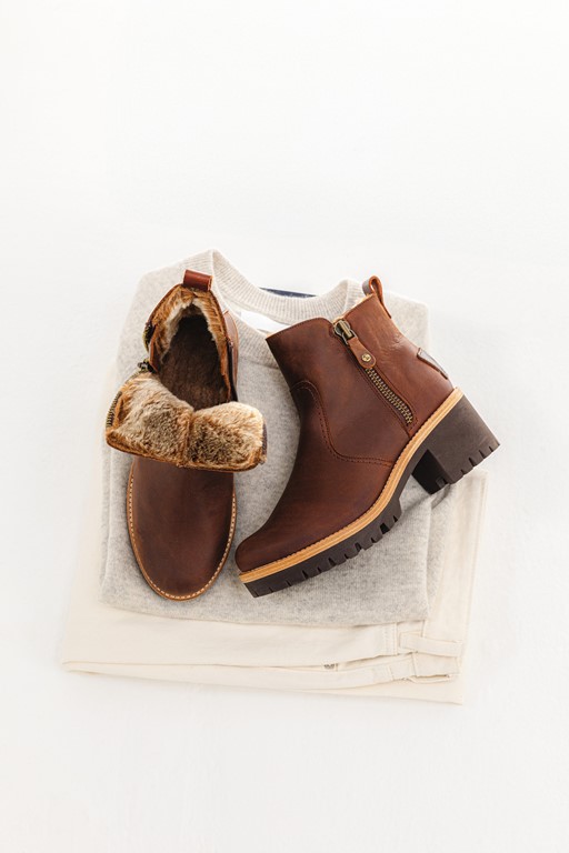 Panama Jack Pauline B9 Enkellaarsjes cognac