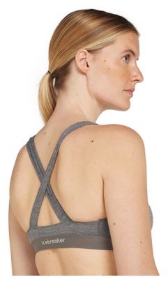 Brassière Icebreaker Merino 125 Cool-Lite Sprite Gris