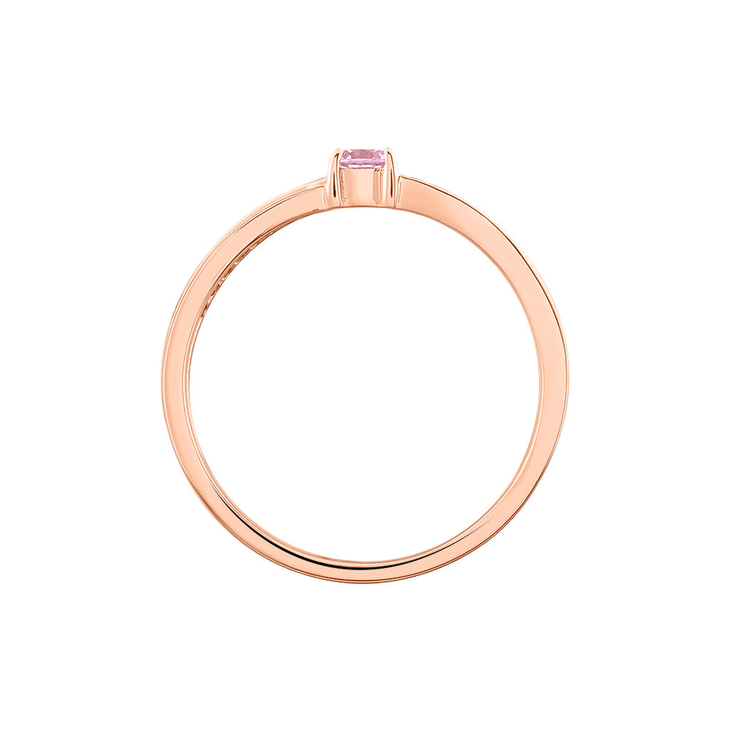 Bague Bertheline Argent Rose Oxyde De Zirconium