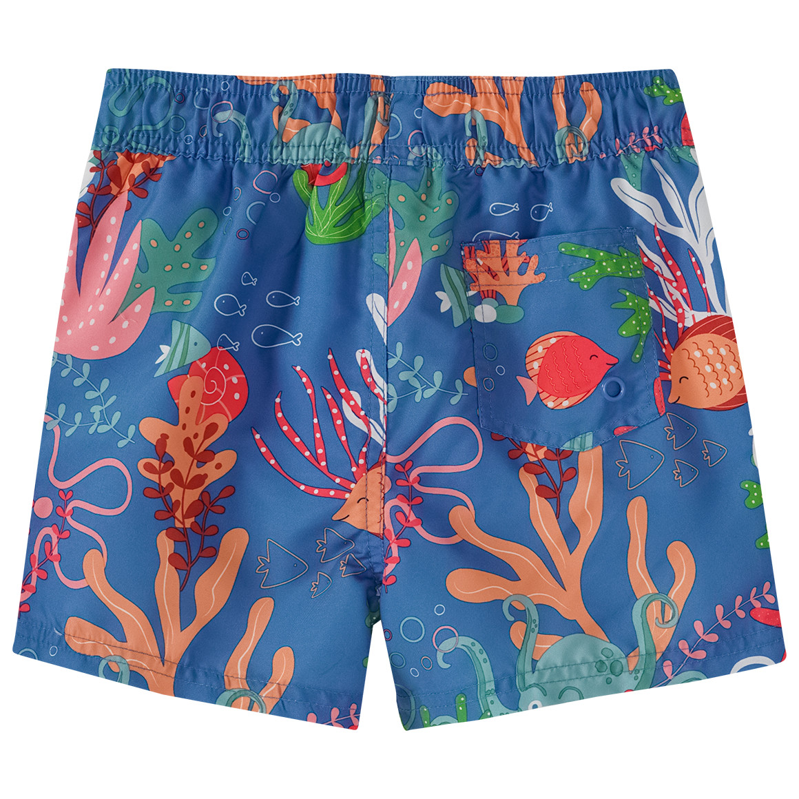 Famy Jungen Badeshorts mit Meerestieren blau / bunt