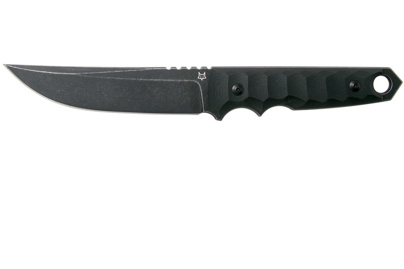 Fox Knives Ryu FX-634 Black G10, vaststaand mes, Black Roc Knives design