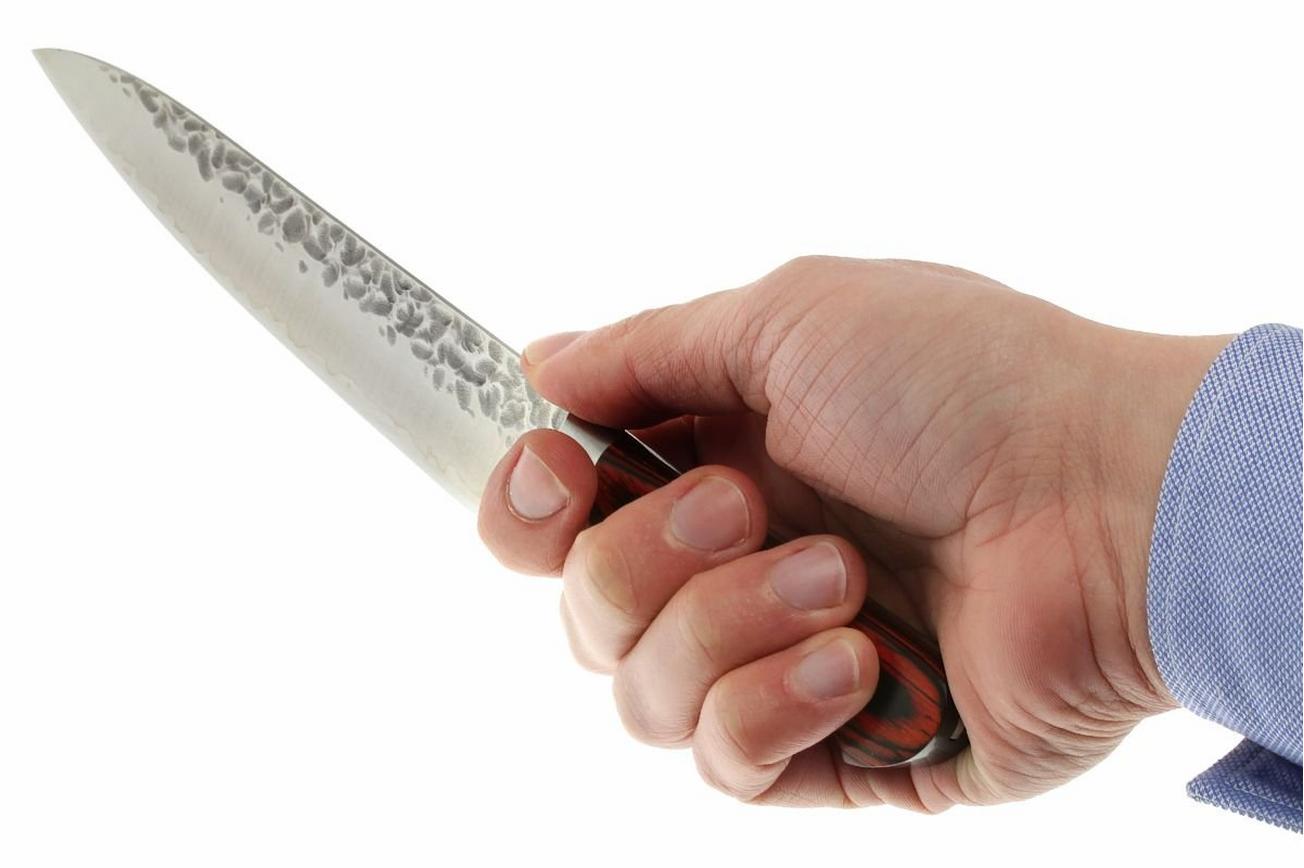 Sakai Takayuki 33-Layer Damascus officemes, 15 cm