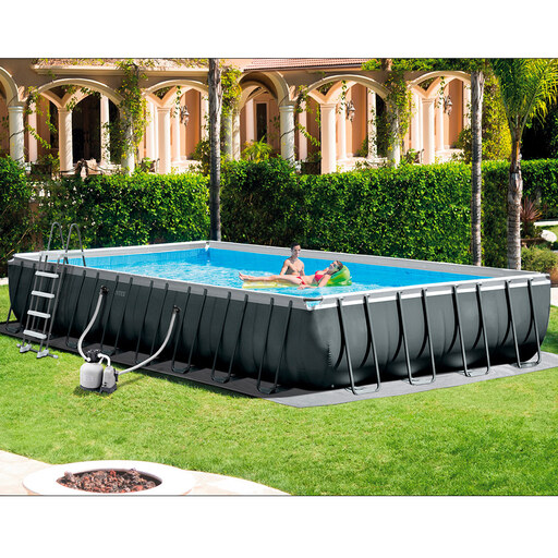 Piscina Intex Deluxe Pack para instalação acima do solo + Bomba de filtro e Clorador