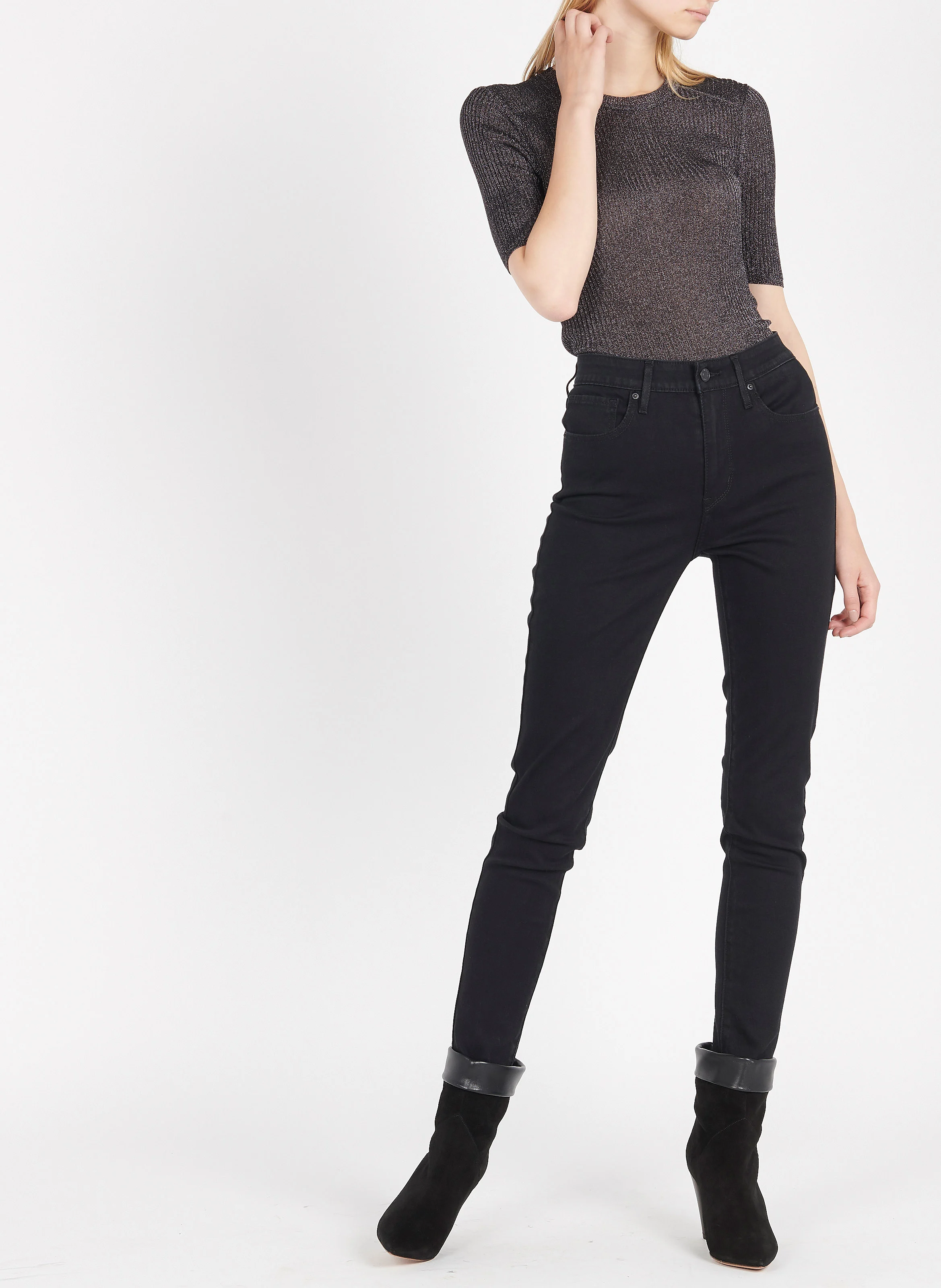721 HIGH RISE SKINNY - Jean 721 Skinny Taille haute | Noir