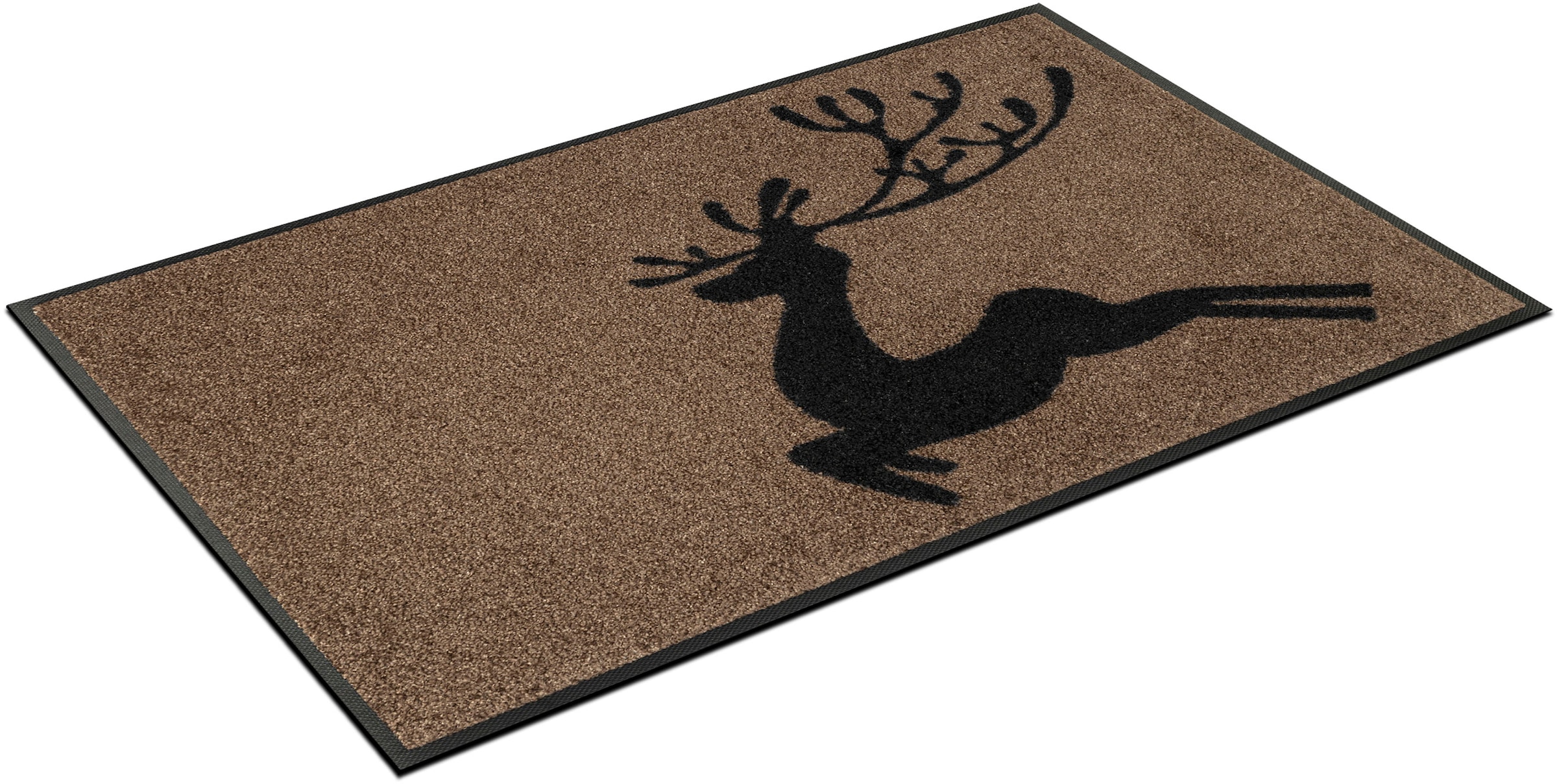 wash+dry by Kleen-Tex Fussmatte »Jumping Deer« rechteckig 7 mm Höhe