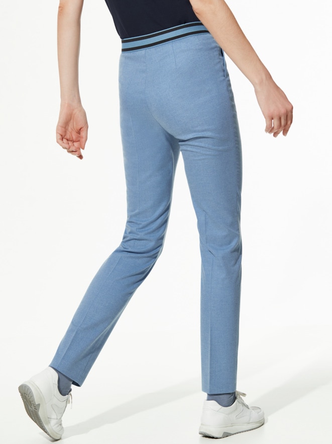 Flanell-Bundfaltenhose