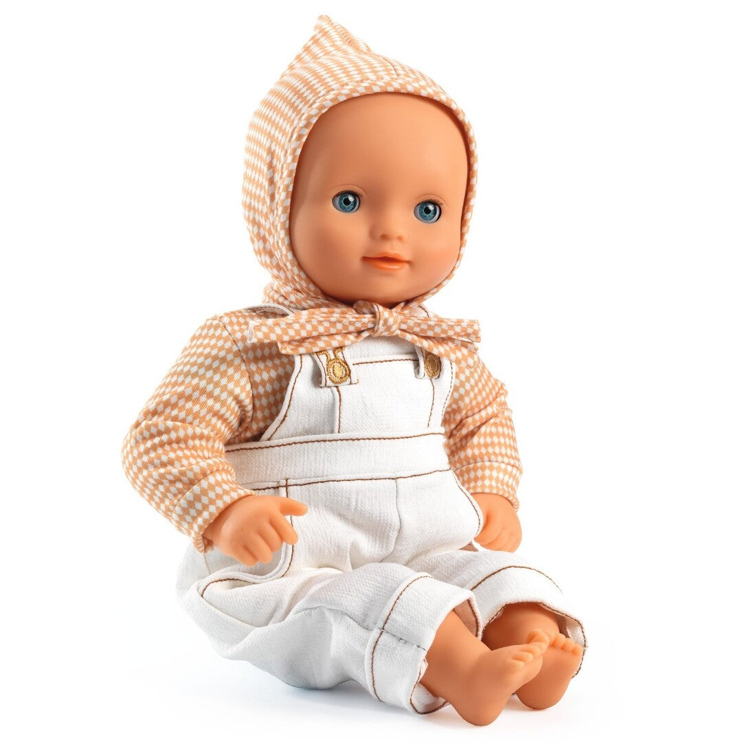 Djeco poppenkledingset pomea - canelle - 32 cm
