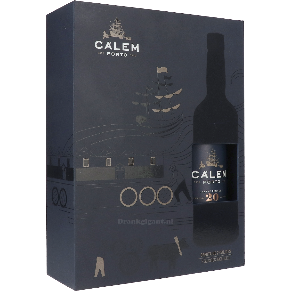 Calem Porto 20 Year Cadeaupakket 75 cl