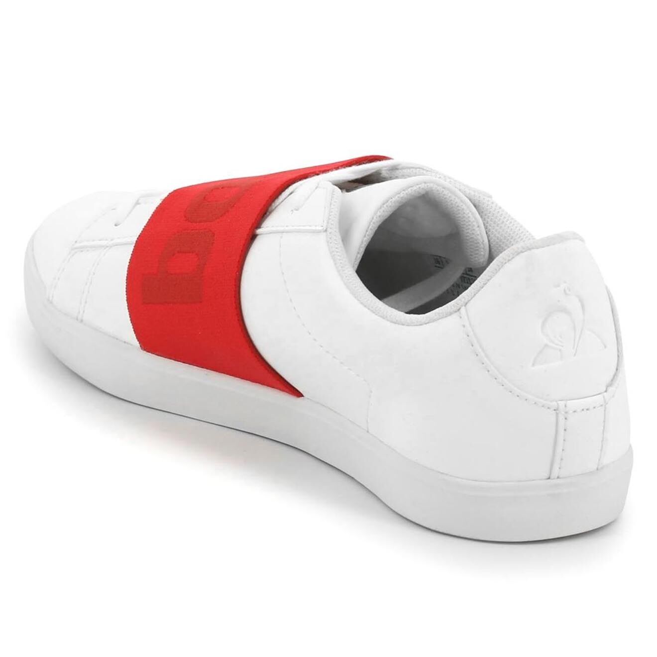 Le Coq Sportif Baskets Agate Big Logo blanc/rouge