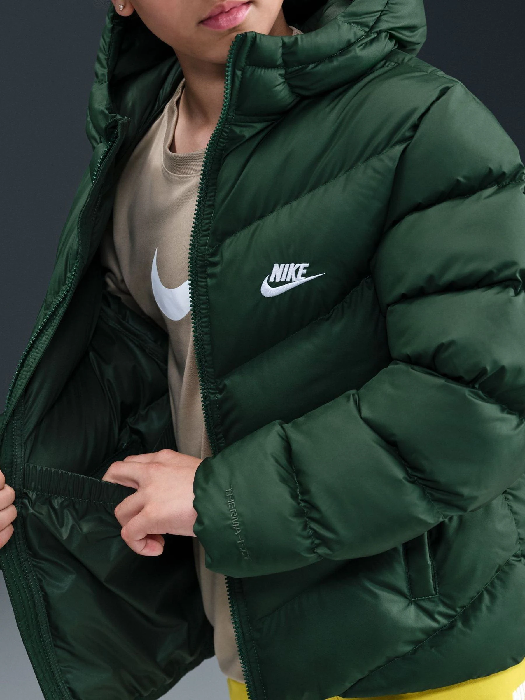 Zilverspar Groen - Nike gewatteerd jack
