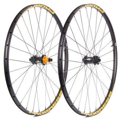 Paire de roues Progress DYN Ceramic Nitro 29” Or | Boost 15x110/12x148 mm | 6 Trous | Shimano HG