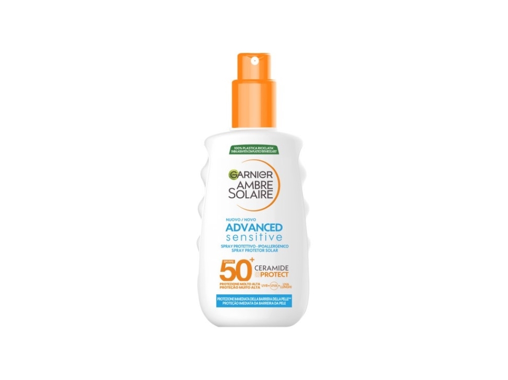 PROTETOR SOLAR AMBRE SOLAIRE SPRAY ADV SENSI IP50  150ML