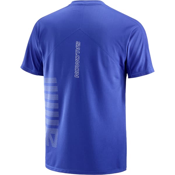 T-shirt trail SALOMON SENSE AERO SS TEE GFX M SURF THE WEB/RAINY DAY