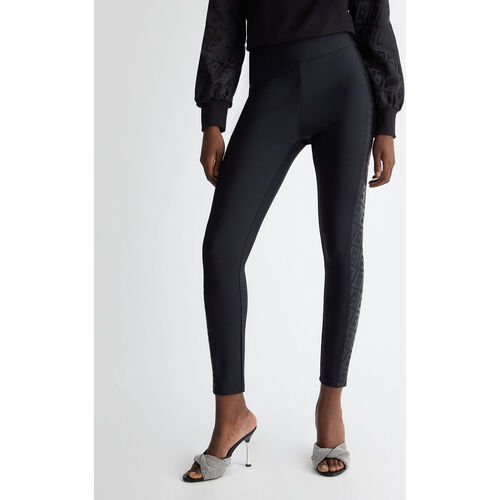 Liu Jo - Pantalón con logotipo Negro