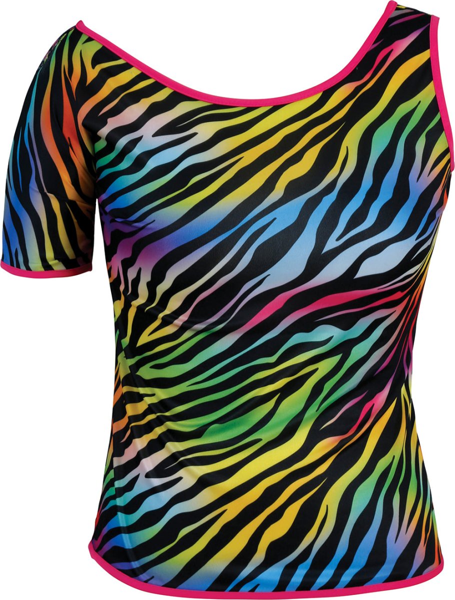Zebra Shirt Gekleurd Dames