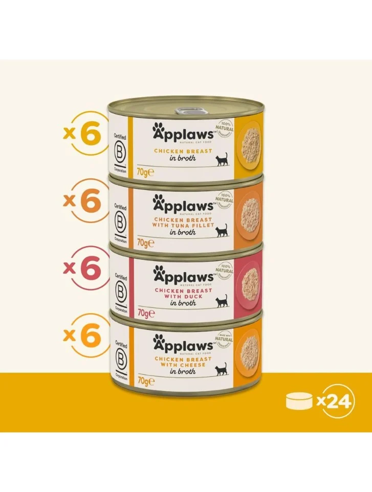 Applaws - Multipakke Kylling Bouillon - 24x70g