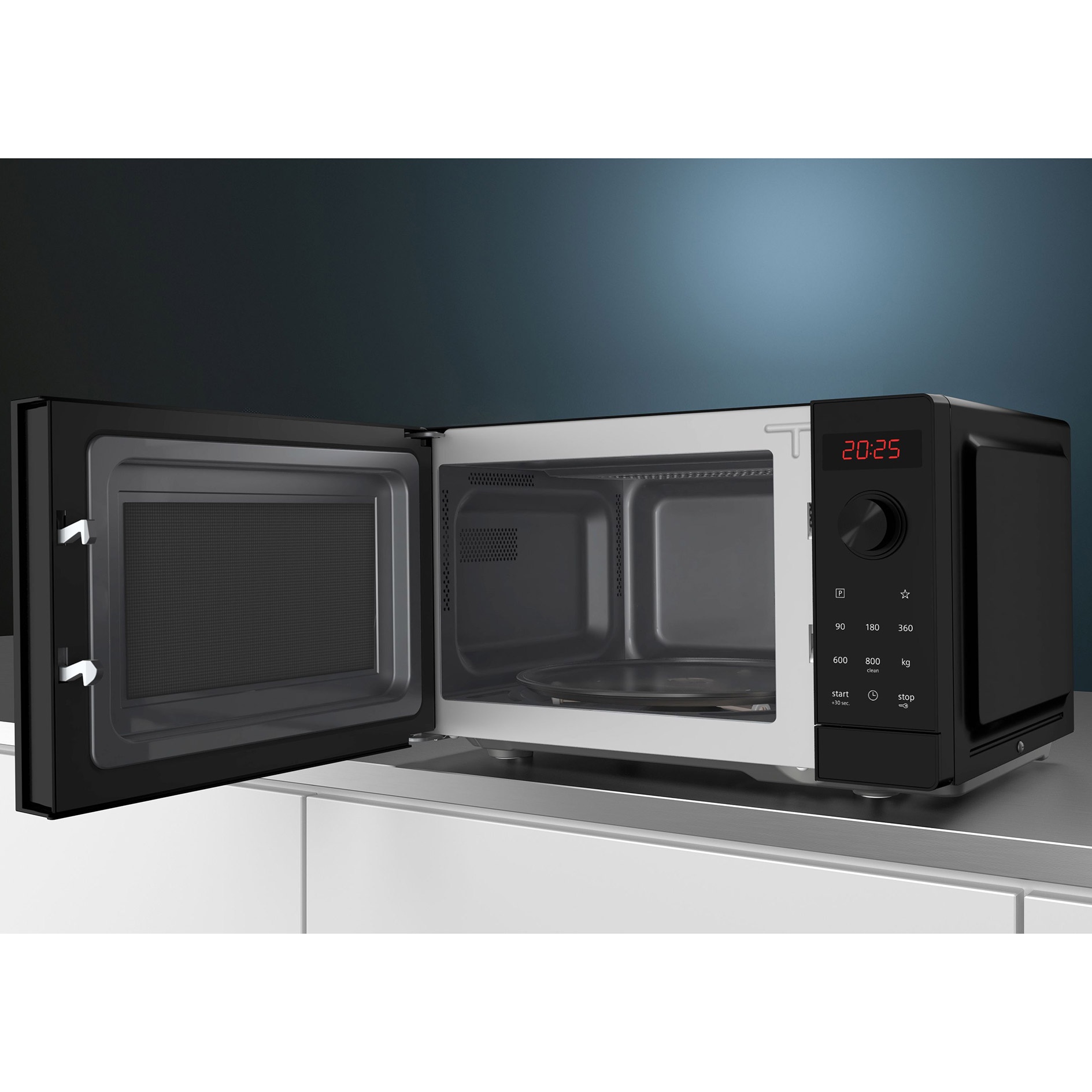 SIEMENS Mikrowelle FF023LMB2 - schwarz - 800 Watt