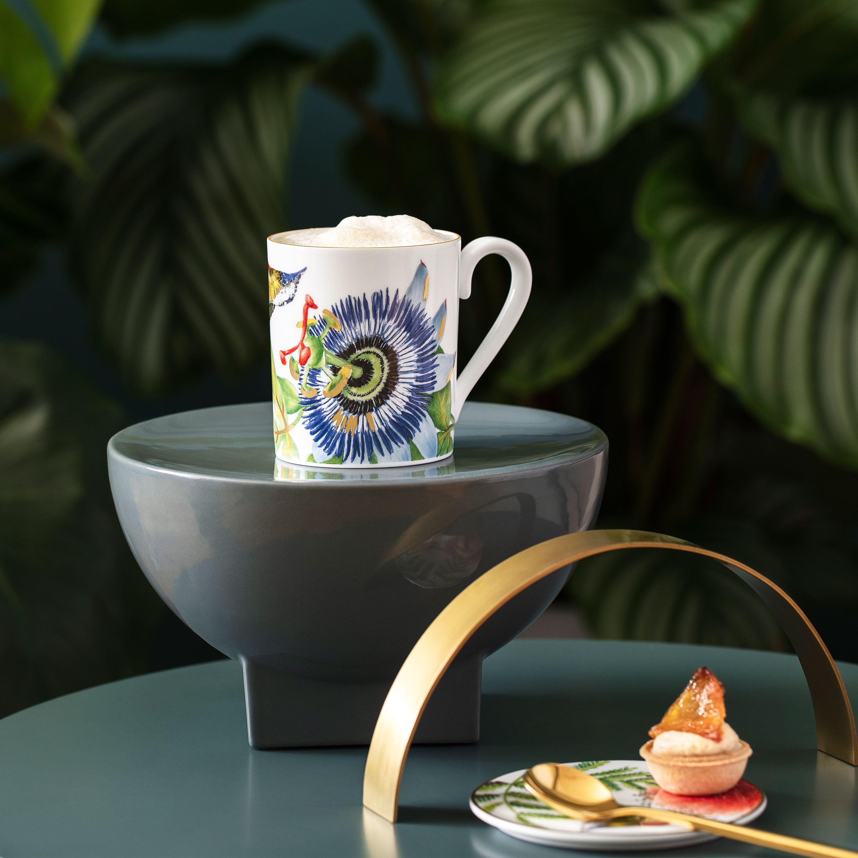 Amazonia Mug Multi-colored, 8.2 oz, Premium Bone Porcelain