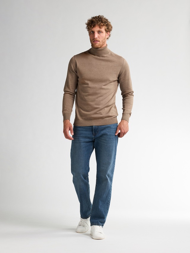 Petrol Industries Rollkragenpullover »Men Knitwear Collar Basi«, Pflegeleichter Materialmix mit Baumwollanteil