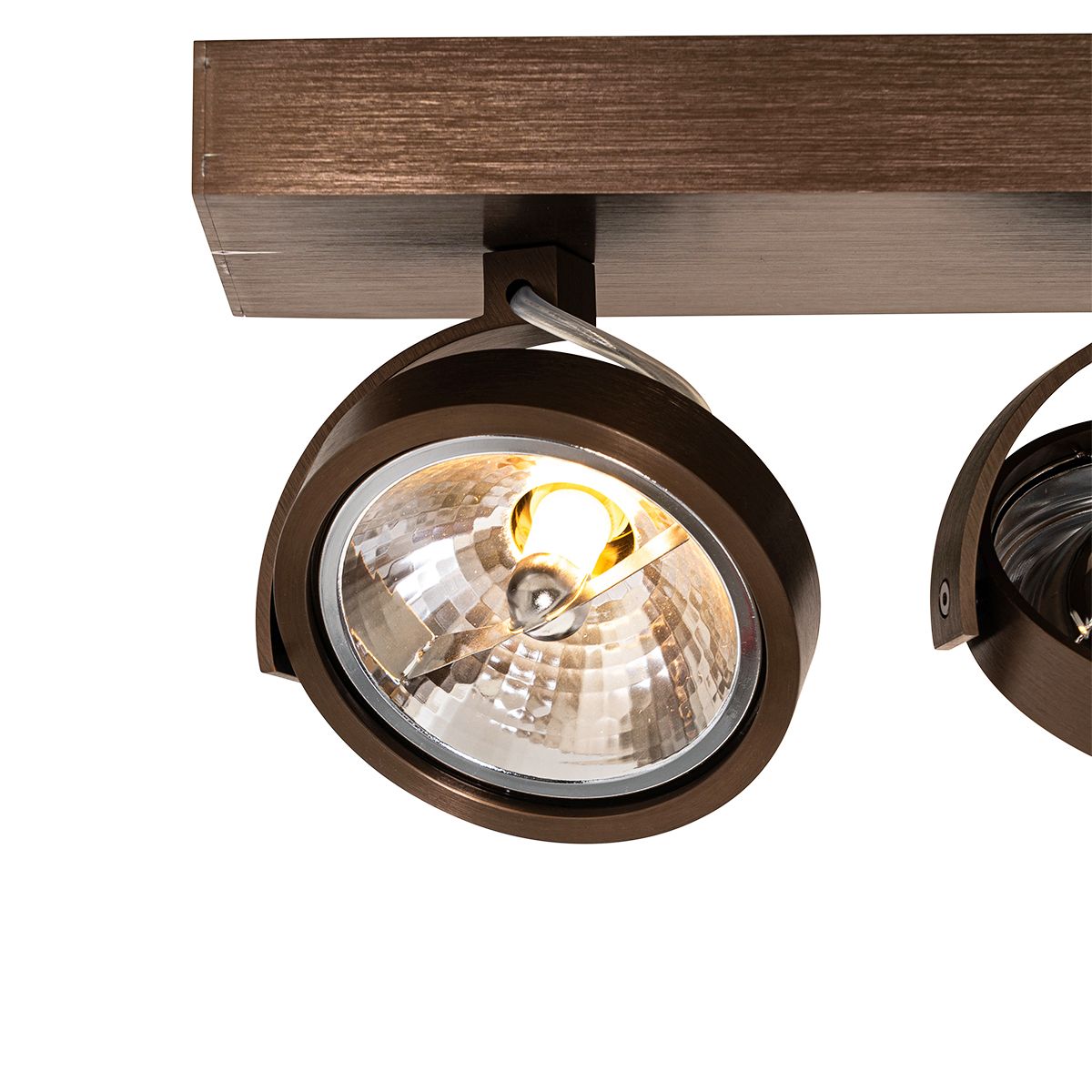 Design spot donkerbrons 3-lichts draai- en kantelbaar - Go