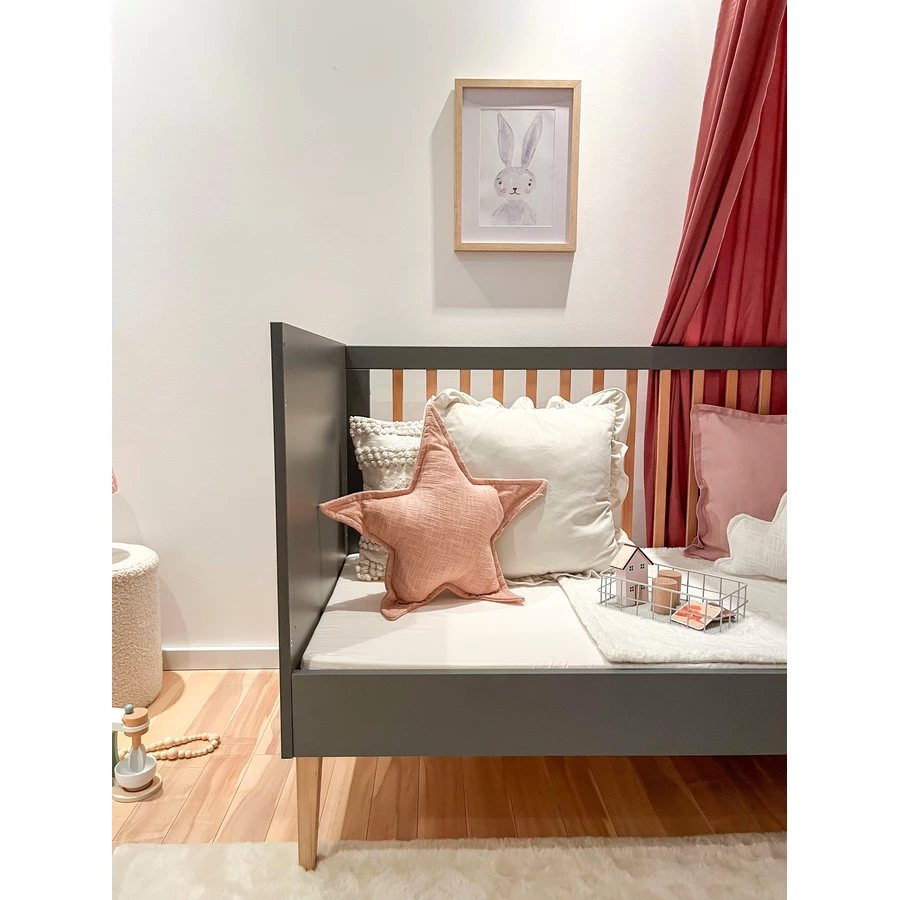 urra Massivbett Tim Buche graunatur 70 x 140 cm