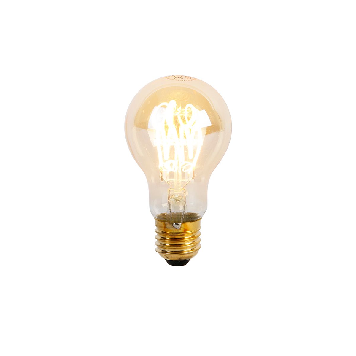 Set van 5 E27 dimbare LED spiraal lampen A60 goldline 4W 270 lm 2200K