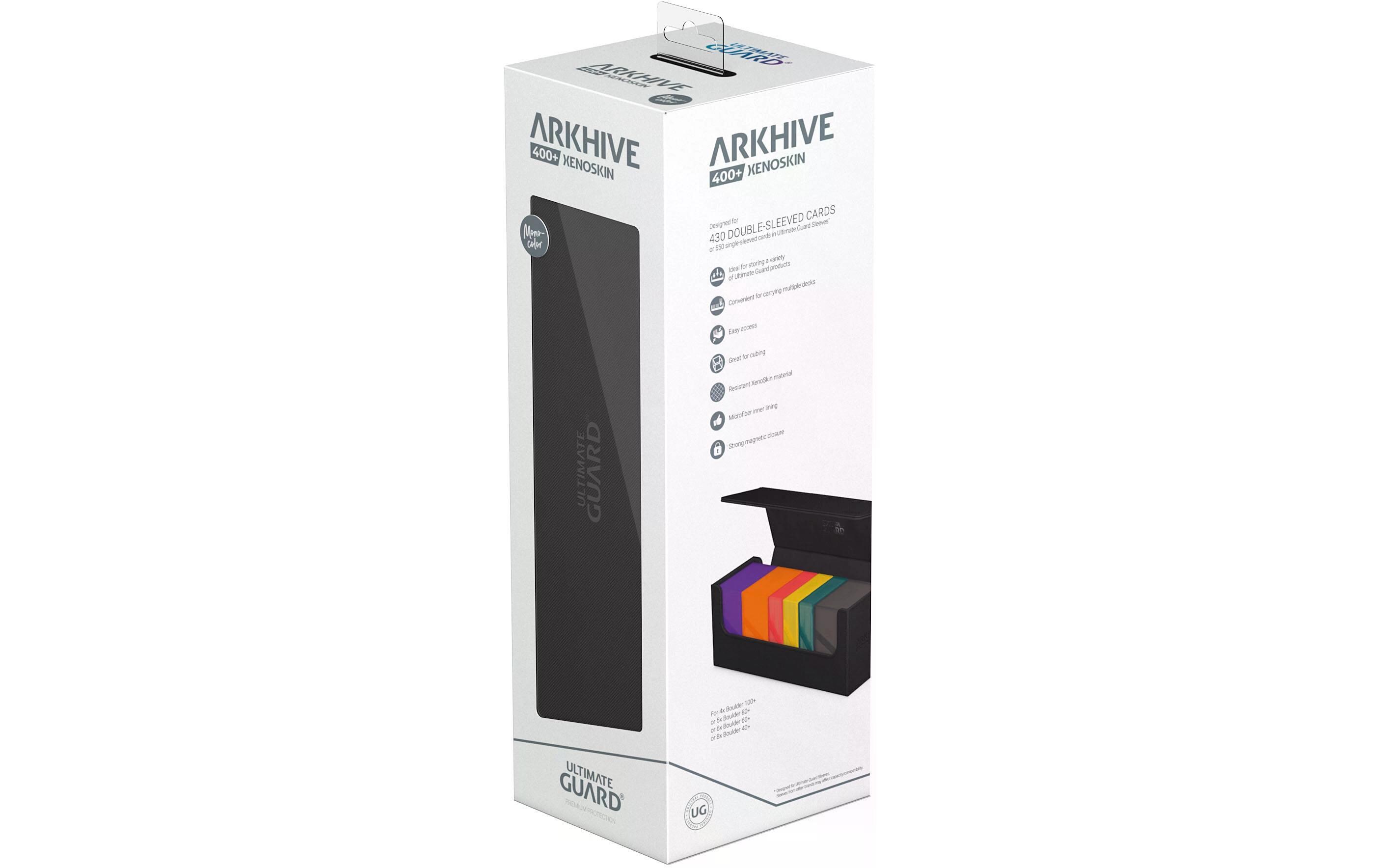 Kartenbox XenoSkin Arkhive Monocolor 400+ SchwarzHochwertige Box für Sammelkarten in Standardgrösse