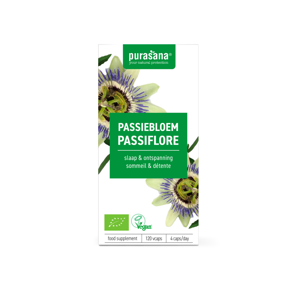 Purasana Passiebloem Extract 125 mg120 Vegacapsules
