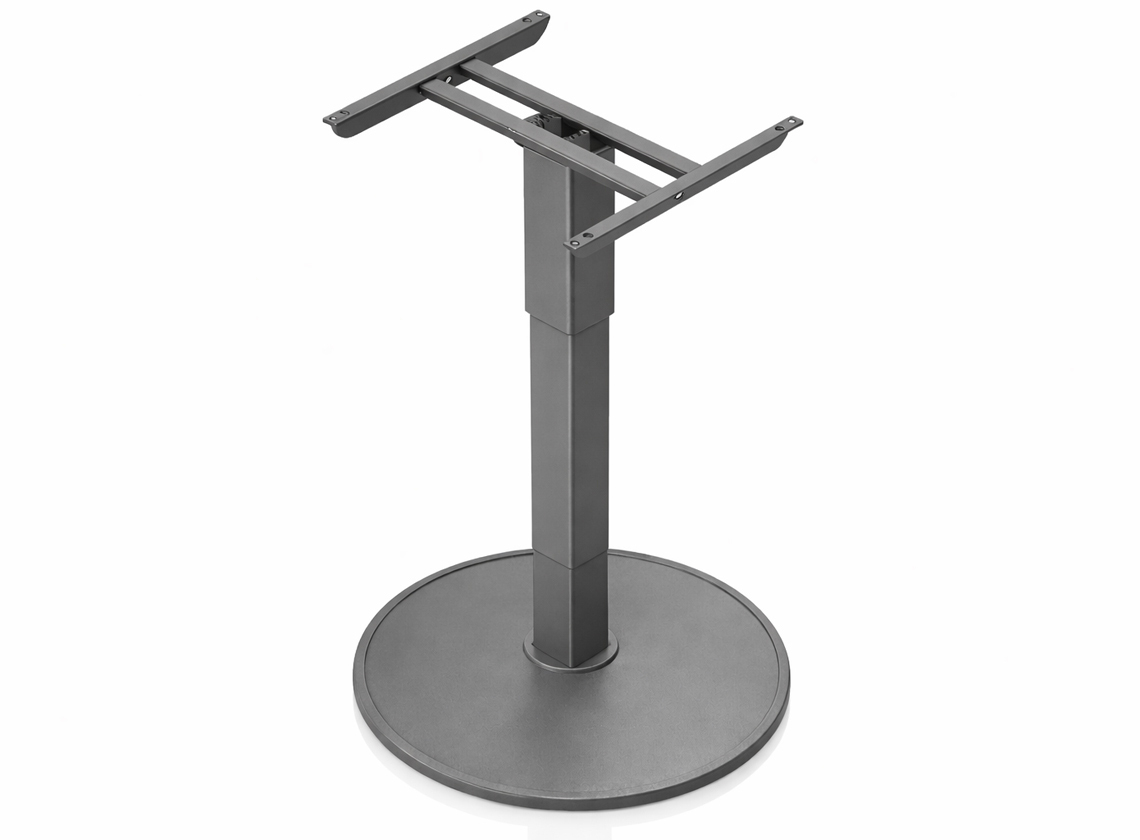 Ilse vrijstaande lifttafelpoot - grey