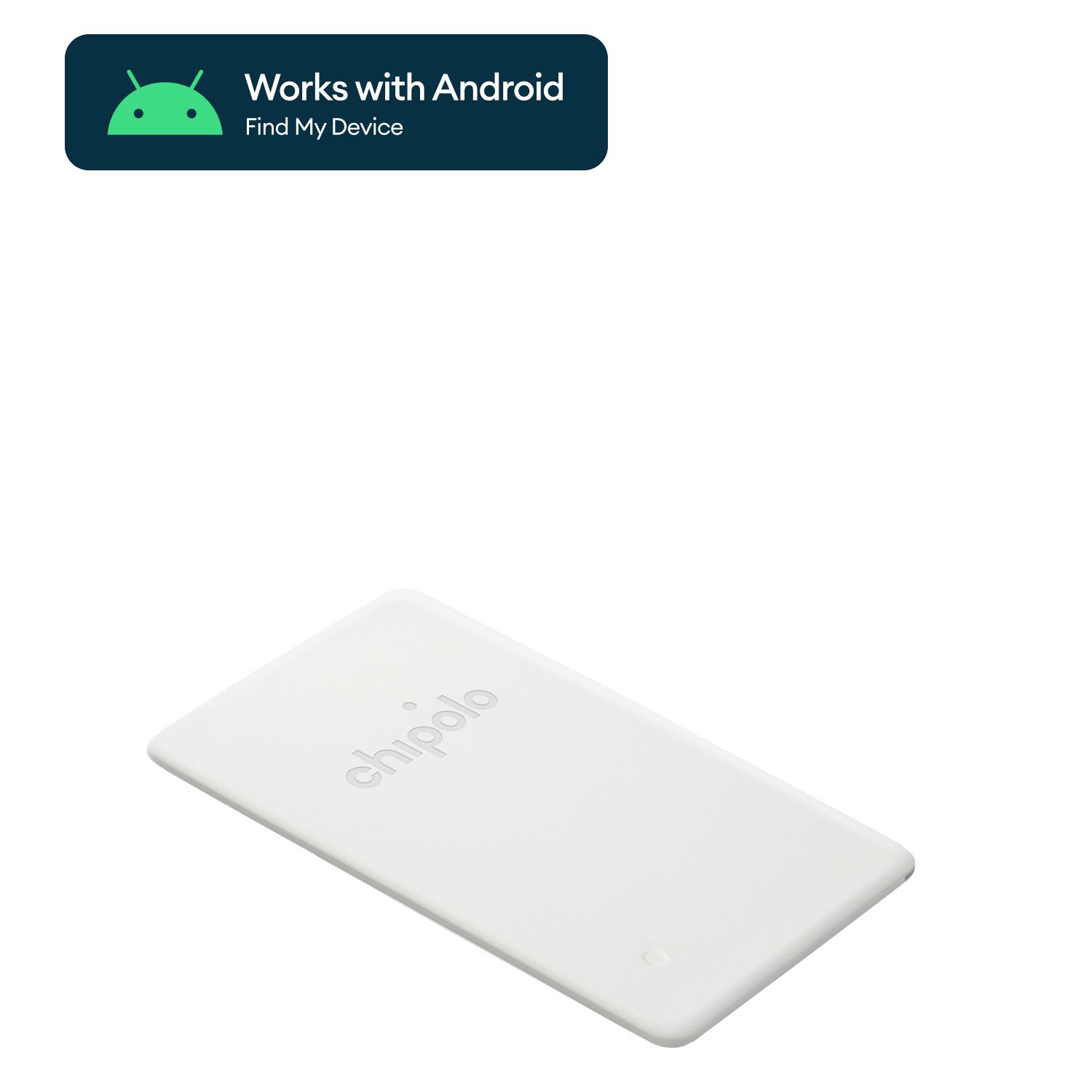 Chipolo CARD Point (Google Find My) off white