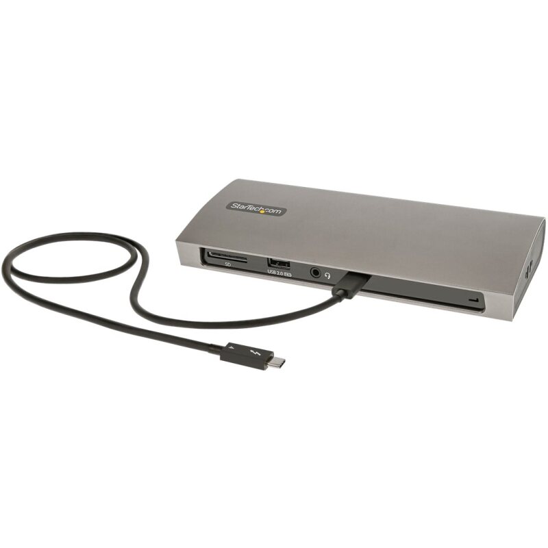 StarTech.com Dock Thunderbolt 4 - Hub Thunderbolt 4 96W Power Delivery - Moniteur unique 8K/Double moniteurs 4K 60Hz - Docking Station Thunderbolt 4 3xTB4/USB4/4xUSB-A/SD/GbE - Station d'Accueil Thunderbolt 4