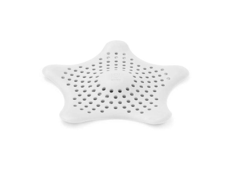 Umbra Waschbeckenstöpsel Starfish Weiss Haarsieb aus Silikon